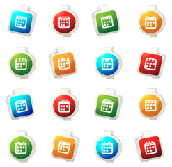 Calendar icons set
