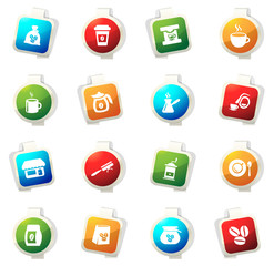 Coffee icons set