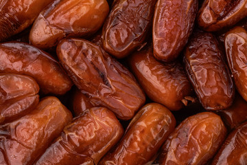 Close up of fresh dates top view