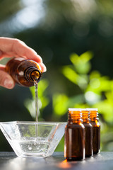 préparation avec des huiles essentielles