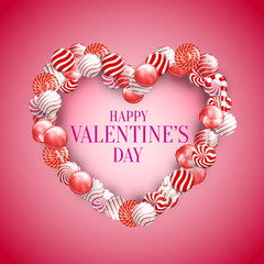 Obraz premium Valentine Day Lollipop