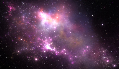Space nebula, for use with projects on science, research, and education.