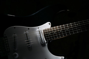 Obraz na płótnie Canvas Electric guitar in the dark