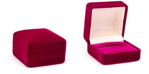 Elegant box for jewelry. Empty box for a romantic gift