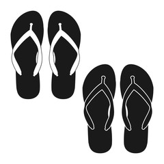 Slippers Icon Vector