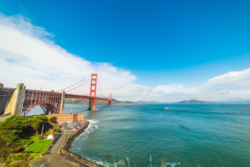 World famous Golden Gate bridge