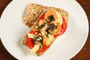 Sandwich with vegetables