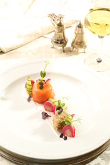 Fine dining restaurant dish