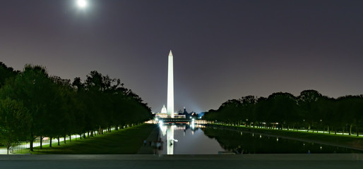 Washington Monument at night