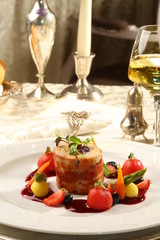 Fine dining restaurant dish