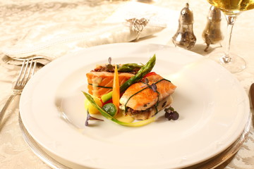 Fine dining restaurant dish