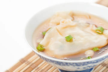 Wonton Soup Closeup