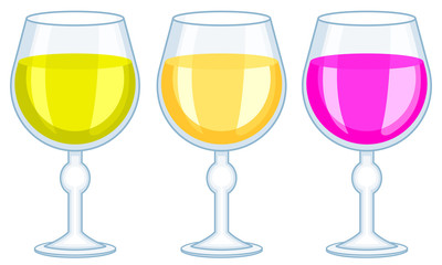 Tall wineglass icons