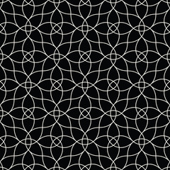 Obraz premium Abstract geometry black and white ornament deco art pattern