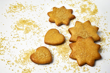 traditional honey cakes hearts and stars