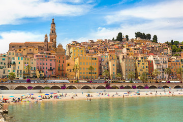Menton on french Riviera, France