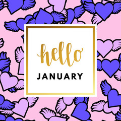 Trendy holiday package template.