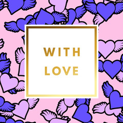 Valentine day greeting card.