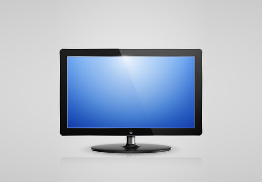 HD Computer Monitor Illustration