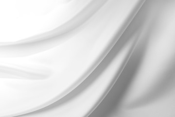 Plakat White silk lines texture