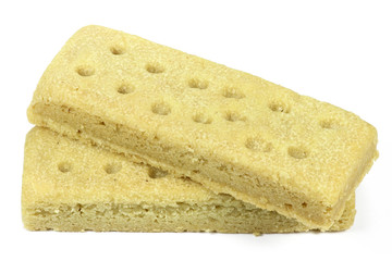 schottisches Shortbread isoliert auf weißem Hintergrund