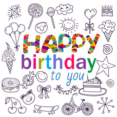 Poster for the birthday greetings.