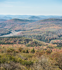 Fototapeta na wymiar Appalachian mountain valley view in West Virginia from Spruce Knob