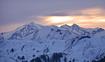 Abendd&auml;mmerung am Hocharn