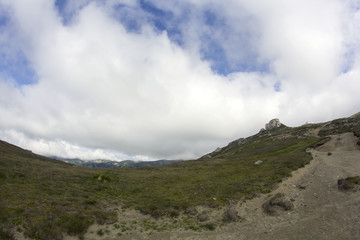 Landscape from Bucegi Mountains, part of Southern Carpathians in Romania
