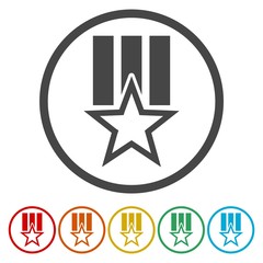 Order star Icon Vector, Vector Award icon 