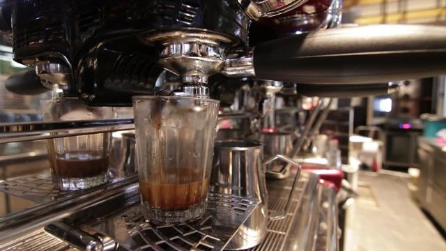 Slow preparation of long espresso