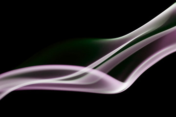 Abstract composition with smoke shapes
