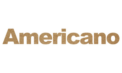 English alphabet texts made from old brown paper that isolated on white background for commercial use