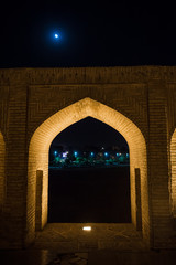 Khaju-Brücke in der Stadt Isfahan im Iran