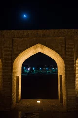 Fotobehang Khaju Brug Khaju-brug in de stad Isfahan in Iran