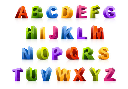 3D Alphabet Letter Set