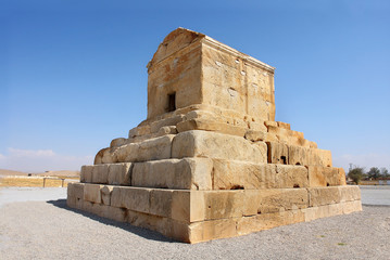 Mosque inside Tomb of Cyrus the Great in Pasargadae
 - obrazy, fototapety, plakaty