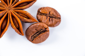coffee beans isolated