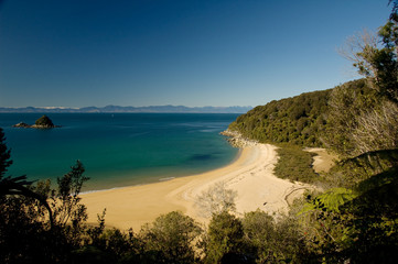 Beaches at Abel Tasman National Park New Zealand