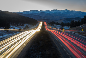 Genesee Highway View Colorado - obrazy, fototapety, plakaty