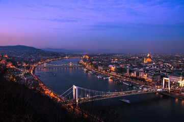 Fototapeta na wymiar Sunset over Budapest