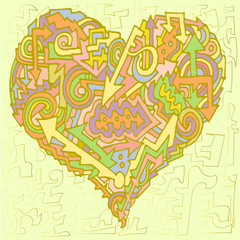 valentine arrow direction wave2 color green