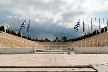Panathenaic stadium, Kallimarmaro in Athens, Greece © sola_sola