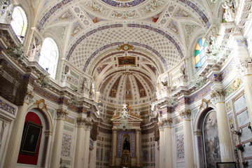 Fototapeta premium Scicli, chiesa di san Giovanni Evangelista, interno