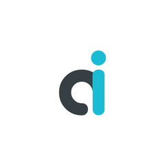 Initial Letter AI CI Rounded Lowercase Logo