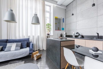 Functional loft interior