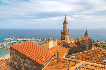 Obraz premium Panoramic view of Menton, France