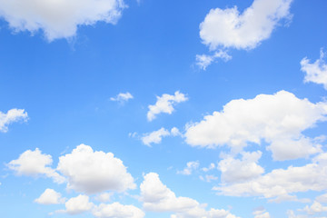 Naklejka na ściany i meble Cloud with blue sky background.