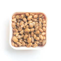 Natto. Fermented soybeans