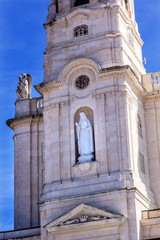 Bell Tower Mary Statue Basilica of Lady of Rosary Fatima Portuga